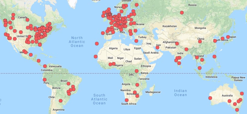 .NET Foundation Meetup Map